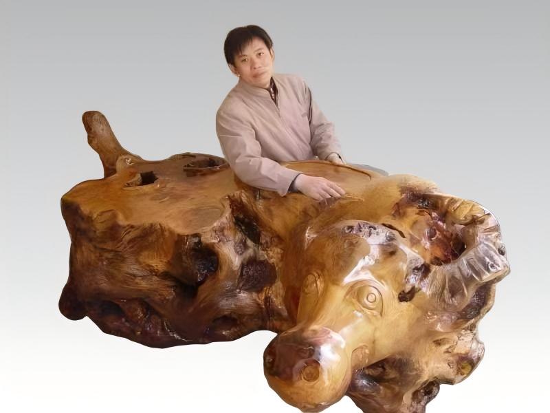 根艺茶席与空间陈列作品